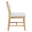 Ensemble de table de salle à manger en bois massif de style rétro avec chaises rembourrées pour la maison et la cuisine