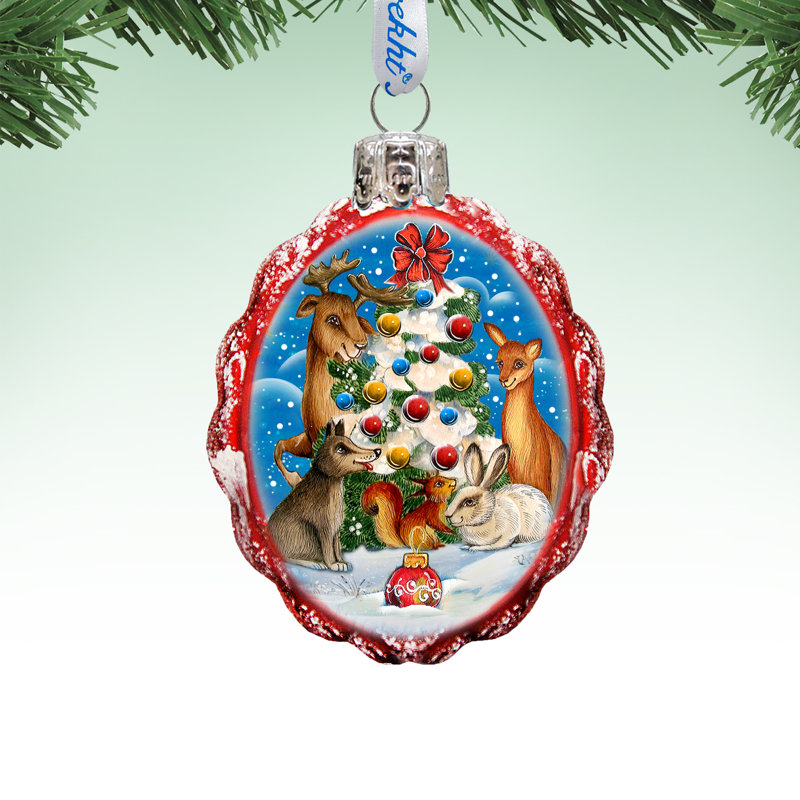 Martinelli 3'' Handmade Glass Holiday Shaped Ornament