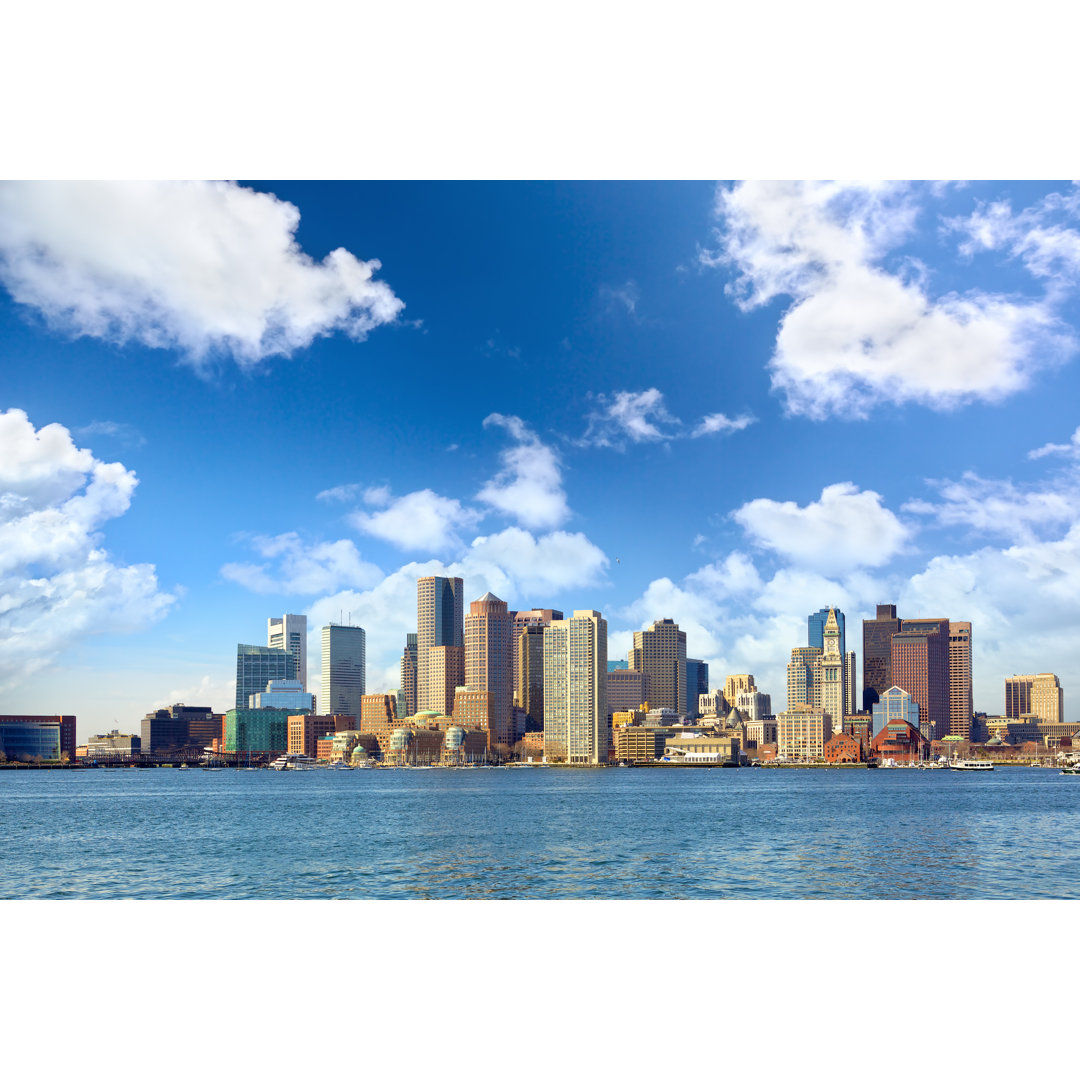 Boston Skyline - Fotografie ohne Rahmen auf Leinwand