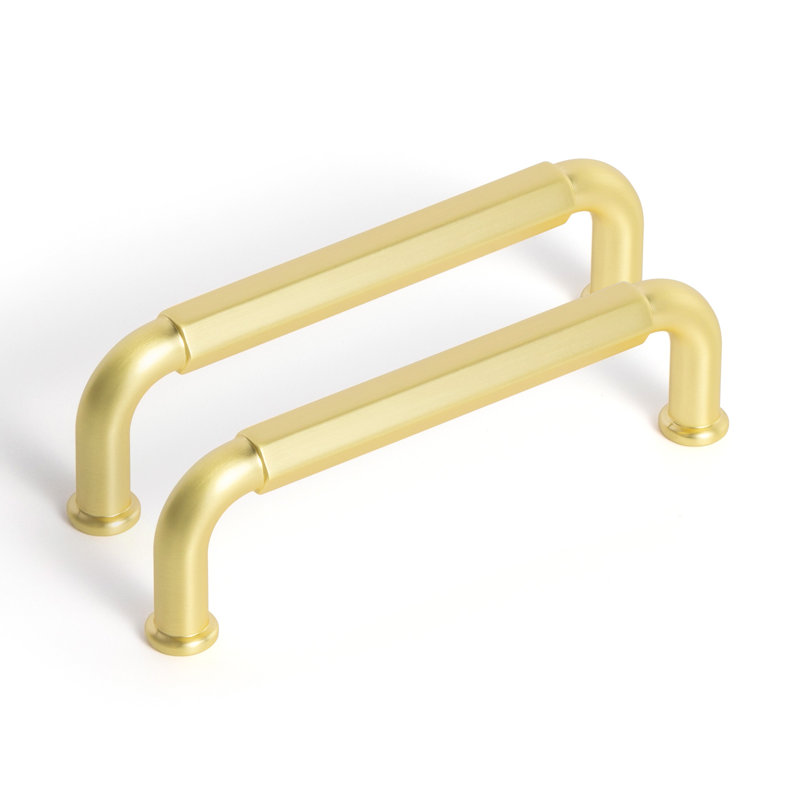 Ensemble de poignées de barre de centre à centre, 3.75", Laiton brossé clair