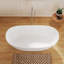 Baignoire profonde autoportante à surface solide de 55 po Fslefay