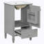 20" Bathroom Vanity with Ceramic Sink,Solid Wood Legs-128979825
