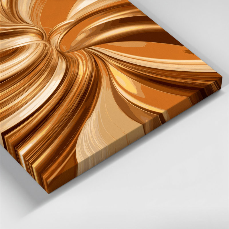 Digital Abstraction 24 Brown Canvas Wall Art