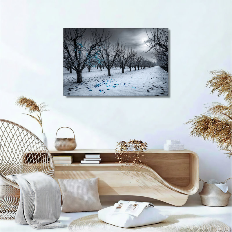 «Snowy Trees», reproduction d'art sur toile, ensemble de 1, Wrapped Canvas, 24"H x 36"W