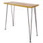 Table de bar d'extérieur - Fabriquée en bois et en fer avec un cadre revêtu pour un confort optimal