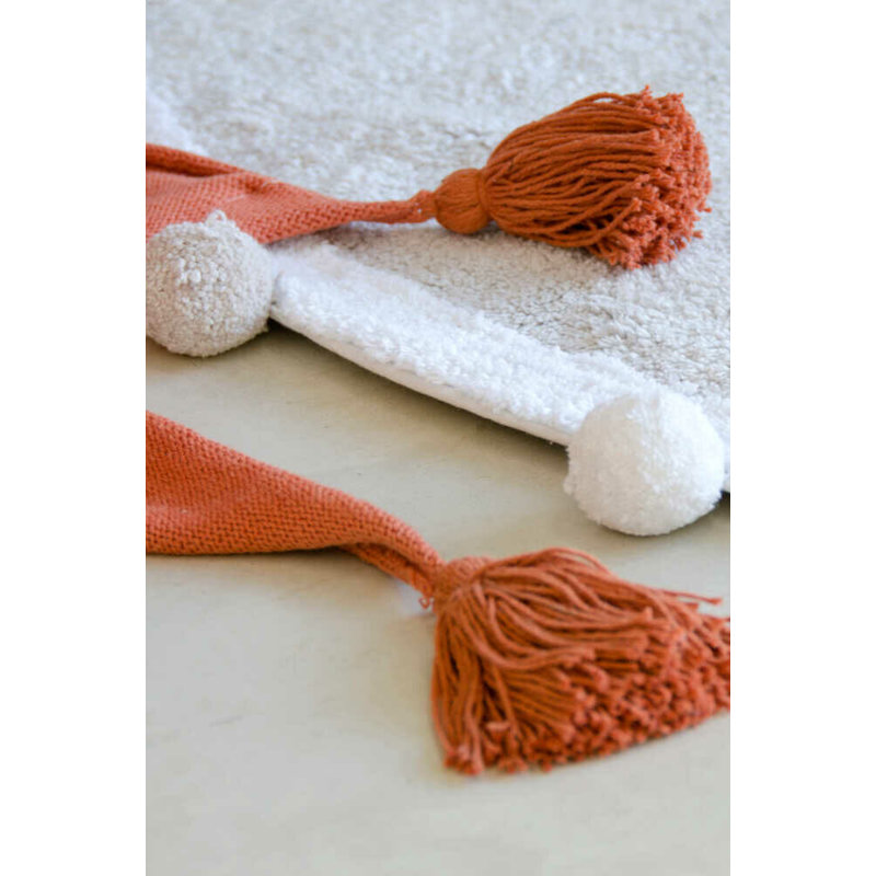 Bubbly Cotton Area Rug in Gray/Light Gray