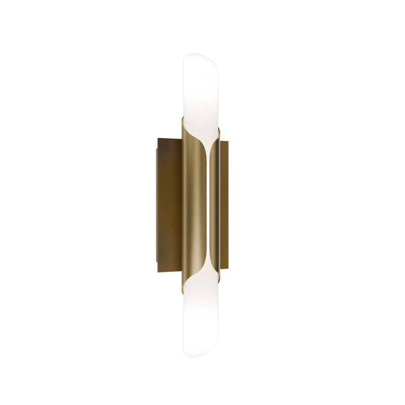 Wrappe LED 4-CCT Wall Sconce, Aged Brass