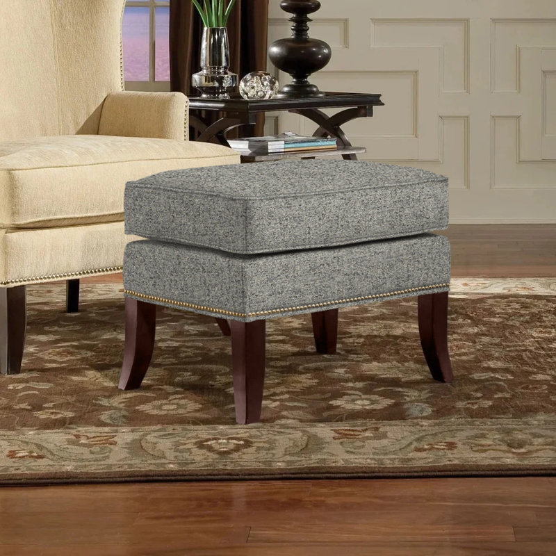 Repose-pieds standard avec rangement 24,5 po Andrew, Laiton brillant, Platine 3160, Noisette