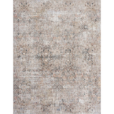 2 Geometric Area Rug in Beige