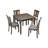 Wooden Dining Square Table, Kitchen Table For Small Space, 4 Person Dining Table, Walnut ONLY THE TABLE-132392755-132392757