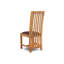 Nature Brown 45cm H PVC Upholstered Side Chair in Brown