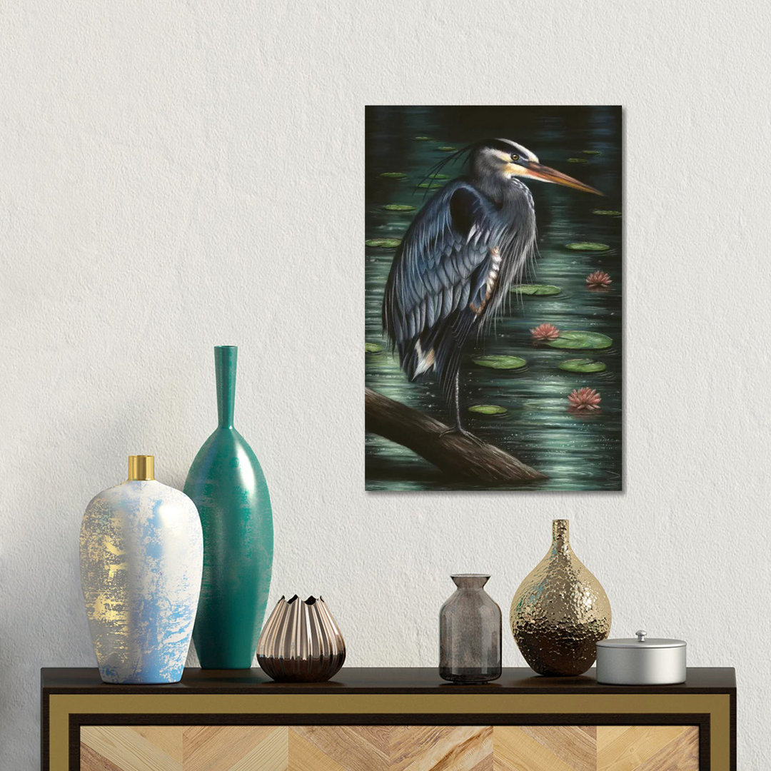 Heron by Richard Macwee - Gallery-Wrapped Canvas Giclée on Canvas