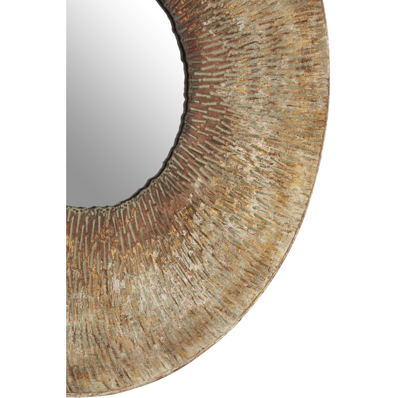 Mya Metal Flat Wall Mirror, 50cm H x 50cm W