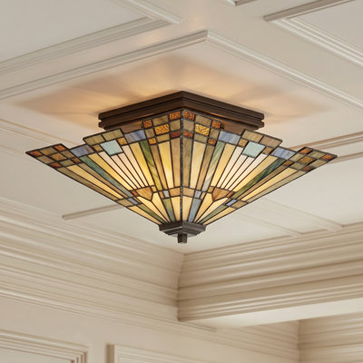 Inglenook 2-Light Valiant Bronze Semi-Flush Mount Light