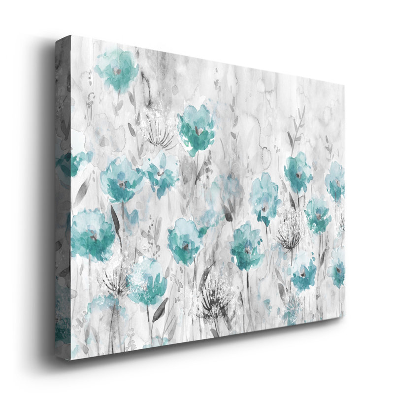 «Poppy Garden», reproduction d'art sur toile tendue, H 48 po x l 32 po x P 1 po