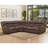 Mamata Classic and Overstuffed Soft Faux Leather Manual Reclining Corner Sectional-94320392-121423343