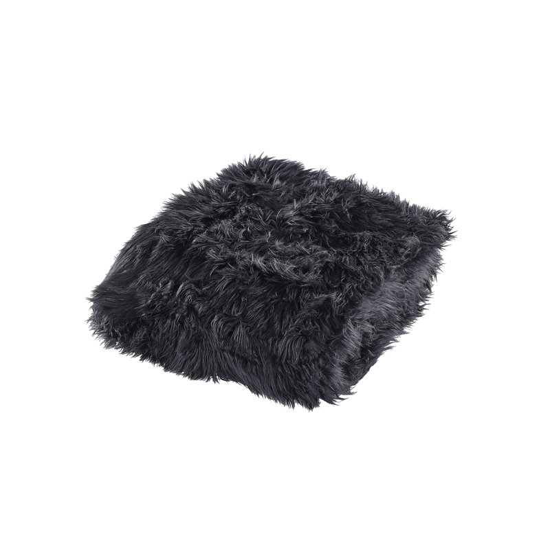 Kimmel Polyester Solid Colour Bedspread, Black