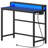Gaming Desk, Small Computer Desk With Charging Station and LED Lights