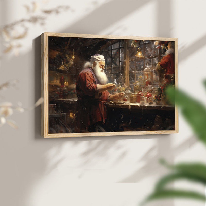«Chirstmas Art» - CD XXXVII - Reproduction encadrée - Restickable, Naturel, H 16 po x l 20 po