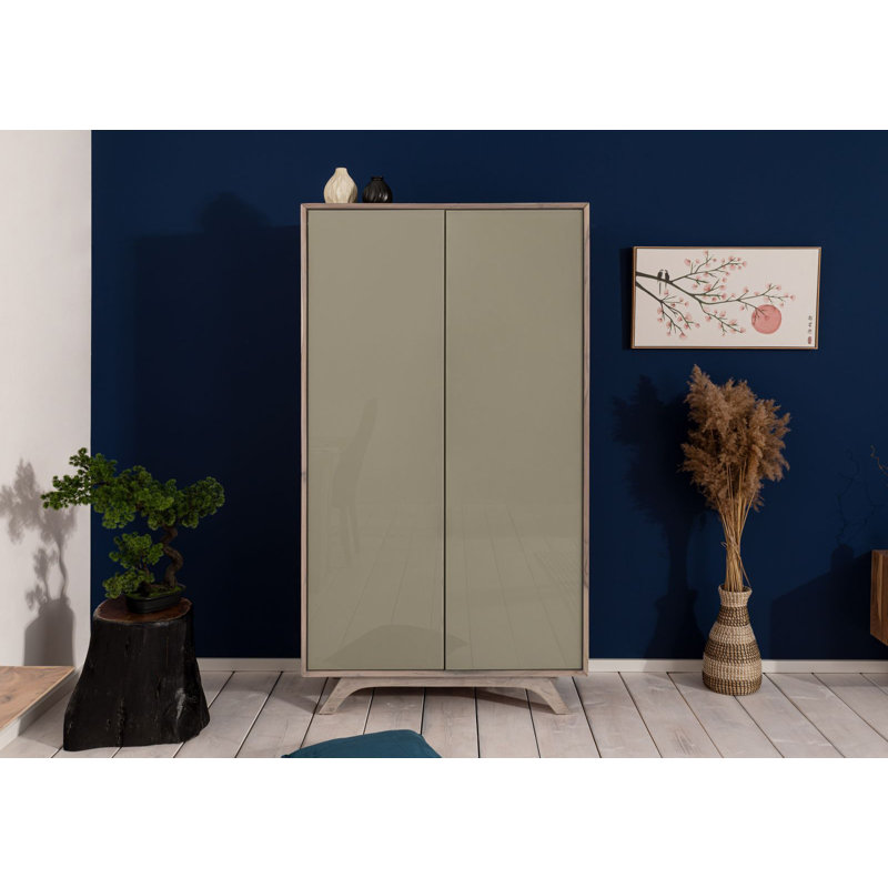 Tromso 2 Door Solid Wood Wardrobe