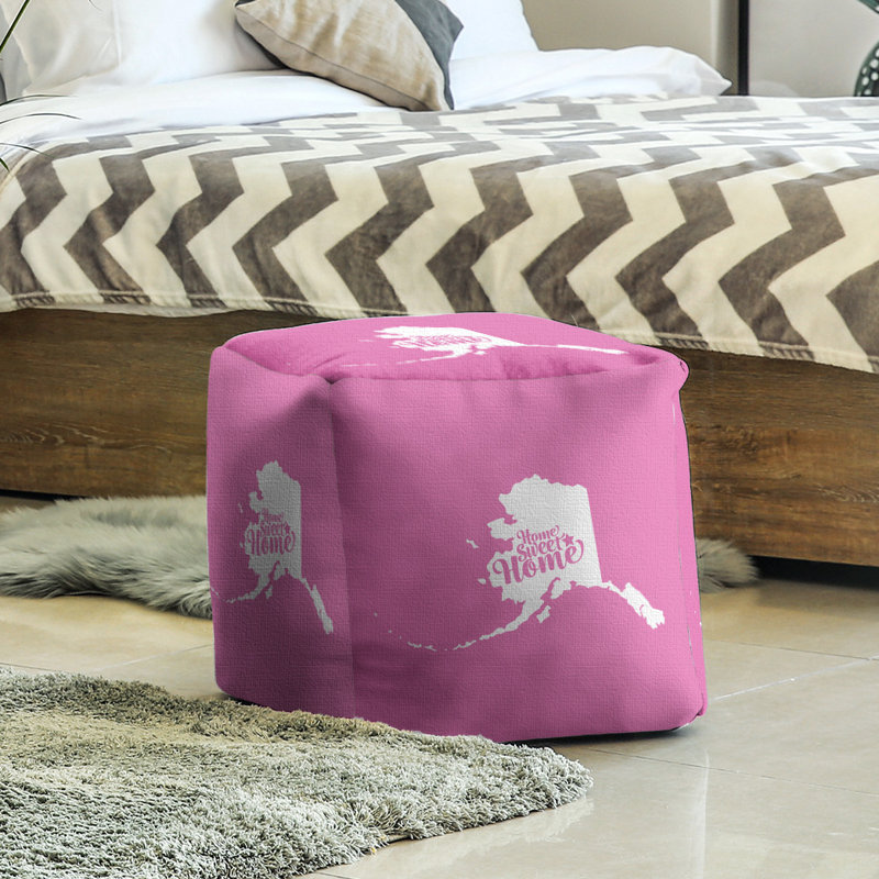 Repose-pieds à cubes fairbanks the home, Rose