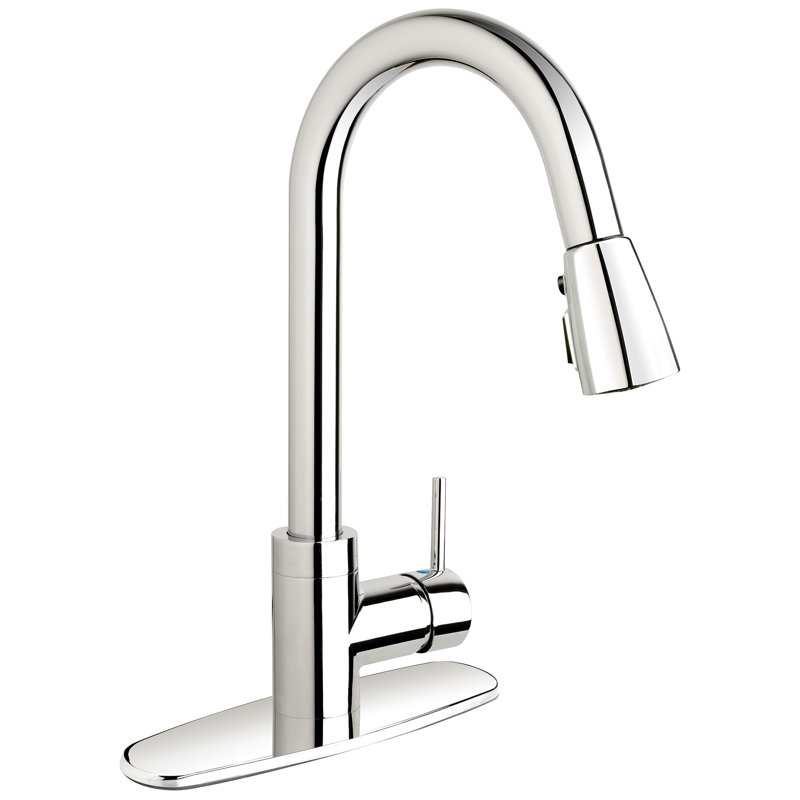 Keeney Bélanger Pull Down Kitchen Faucet, Polished Chrome