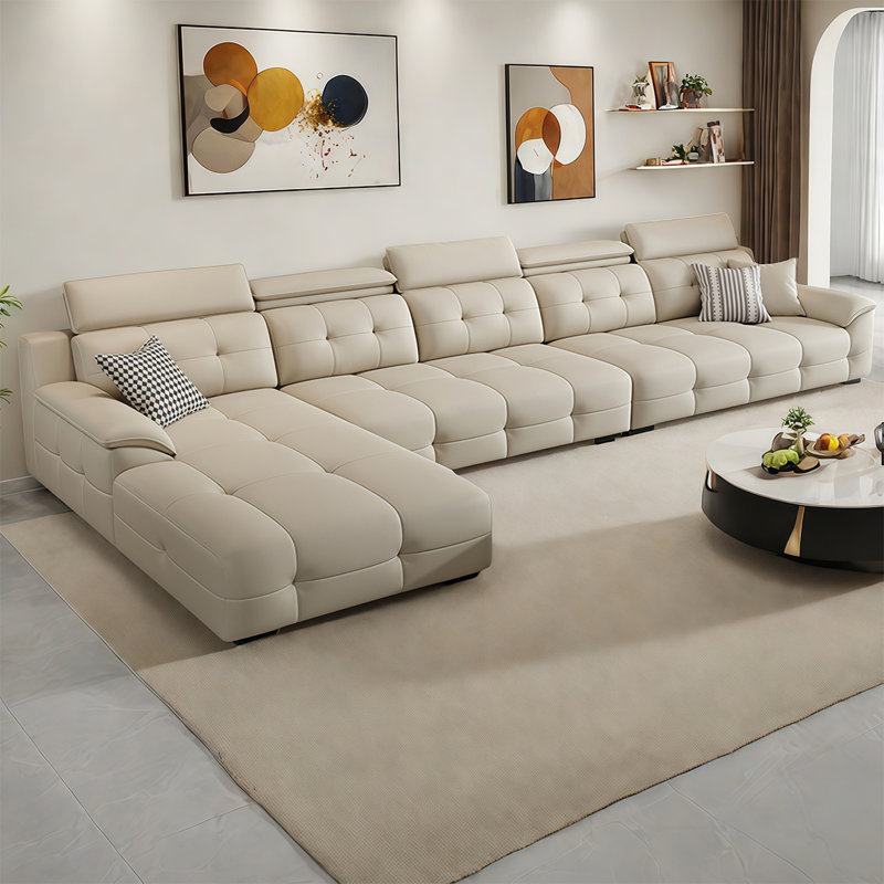 Canapé de luxe italien, 3, H 35,43 po x l 157,48 po x P 72,83 po