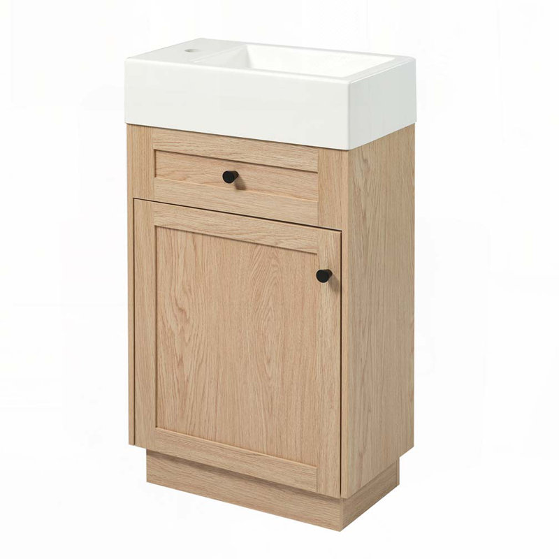 Meuble-lavabo 18,5 po avec lavabo réversible en résine