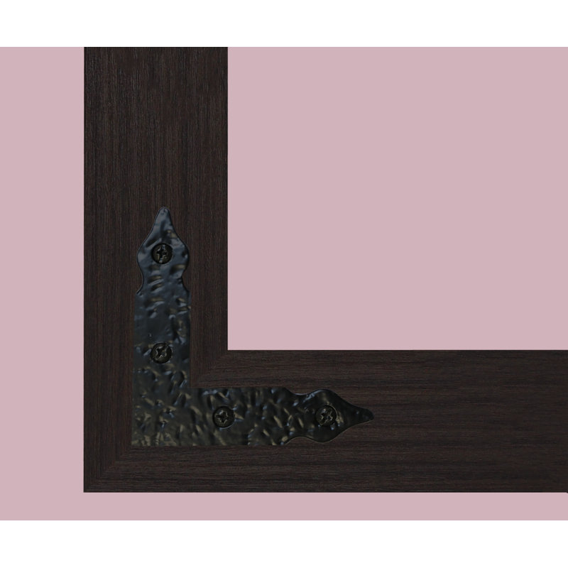 Miroir pleine grandeur N Peace, H 32 po x l 66 po, Noyer noir