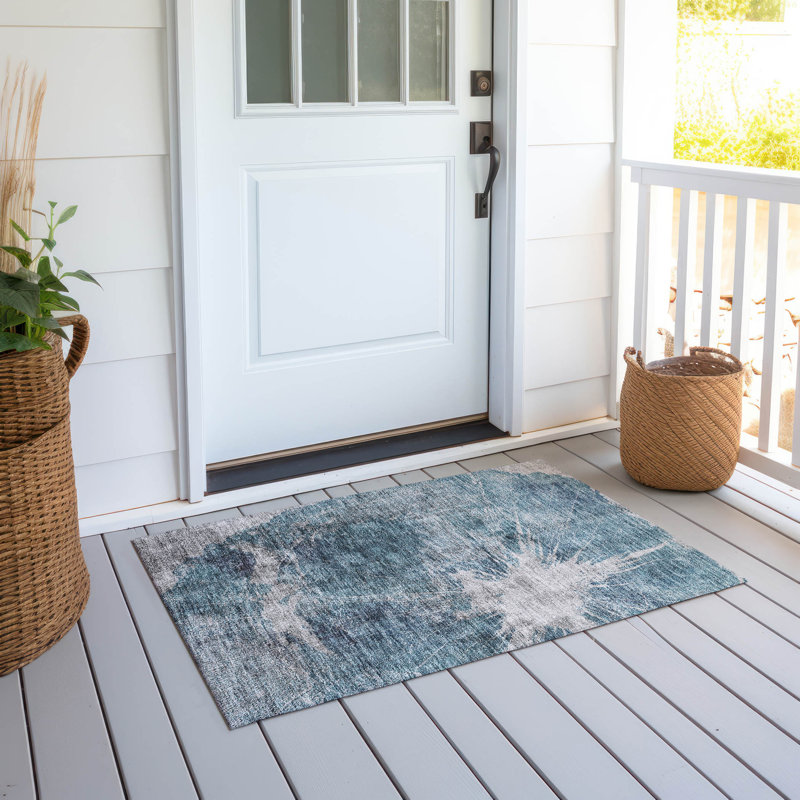 Tapis intérieur / extérieur Raishma, Rectangle 1 pi 8 po x 2 pi 6 po