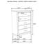 Commode 5 tiroirs Gregory