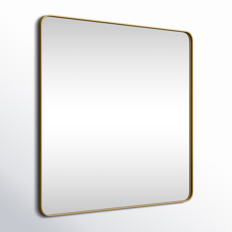 Miroir mural Marengo, Laiton, 42 po x 42 po 