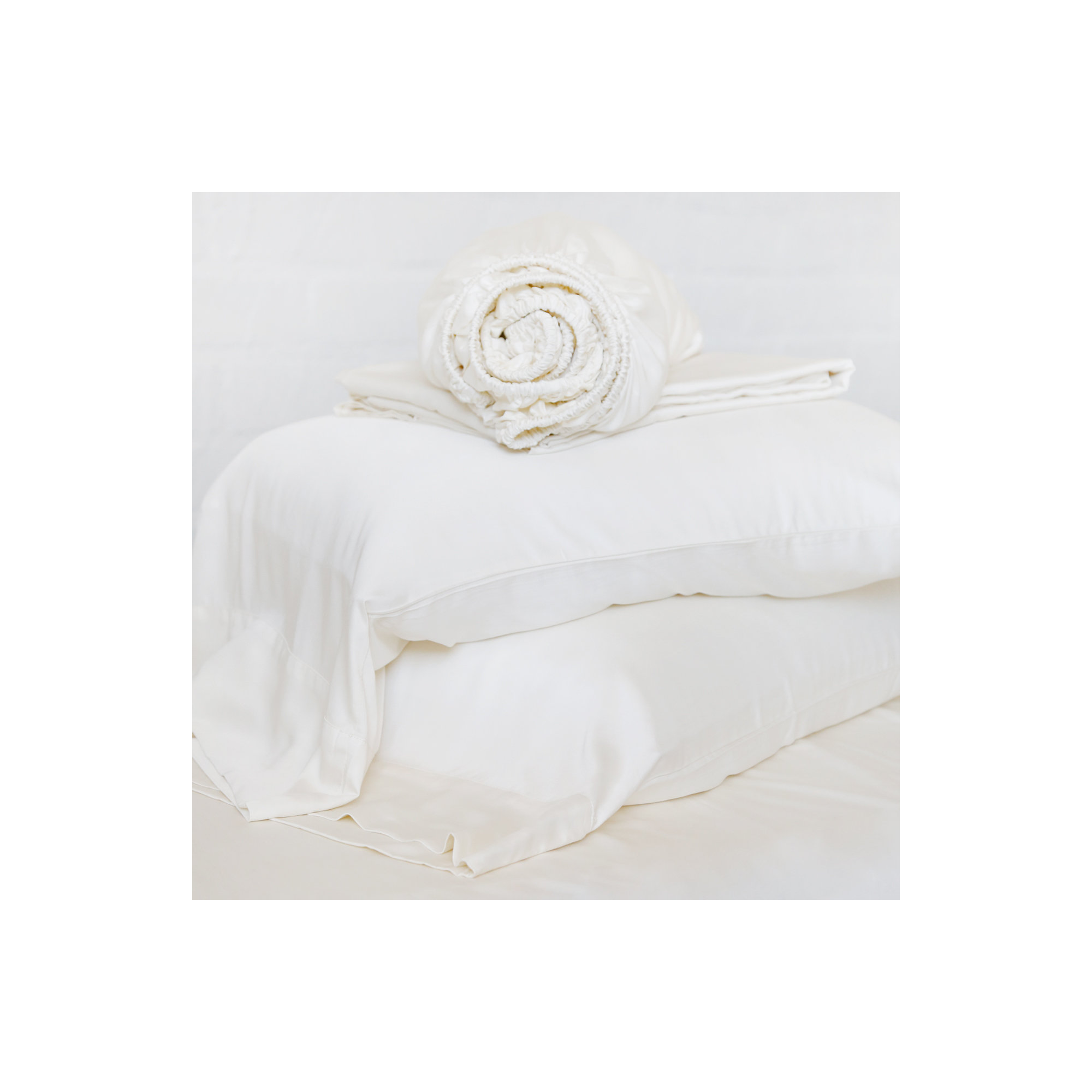 Parker Rayon From Bamboo Sheet Set, California King, Ivory