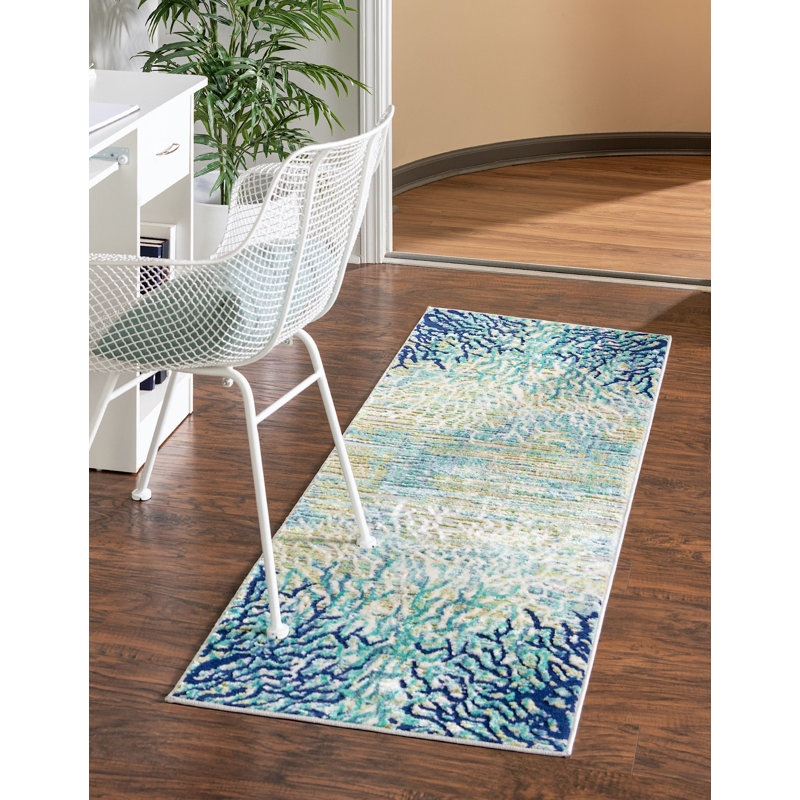 Tapis bleu sarcelle Odenville, Rectangle 9 pi x 12 pi