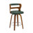 Liahna Swivel Upholstered Bar Stool with Wood Frame-2093855219