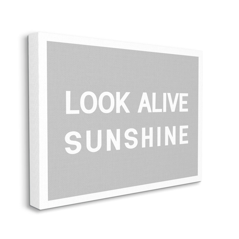 Gray and White Motivational Canvas Art for Kids Nursery