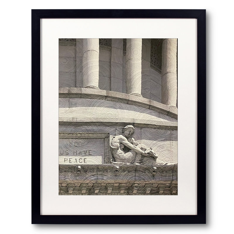 Grant's Tomb Print by Marilyn Henrion, Black Framed Paper, 20" H x 16" W