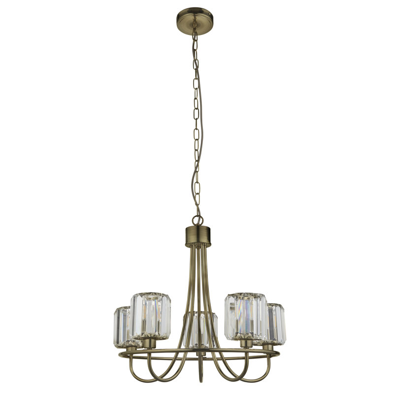 Ampelius 5 - Light Waggon Wheel Chandelier