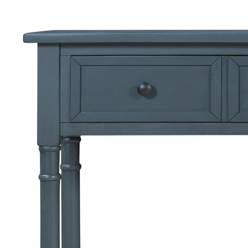 Azelle 58.01'' Console Table, Antique Navy