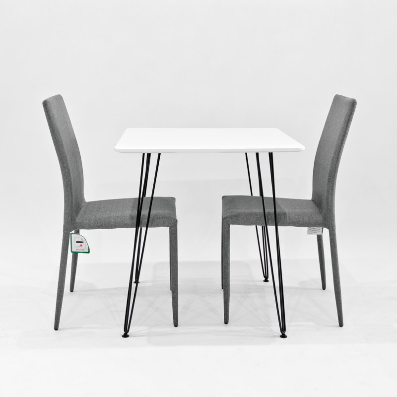 Maguire 2 - Person Dining Set, Grey