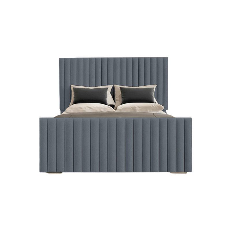 Abriyah Bed Frame, Double (4'6), Charcoal