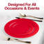 Heavy Weight Plastic Salad Plates