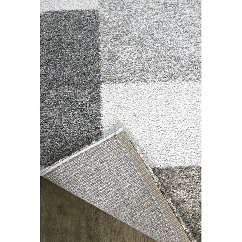 Lacey-Summer Machine Woven Beige/Grey Indoor Rug, Rectangle 133 x 195cm