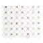 Calabria Frost Grey  Geometric 13 in. x 13 in. Polished Marble Mosaic Floor and Wall Tile-50784520