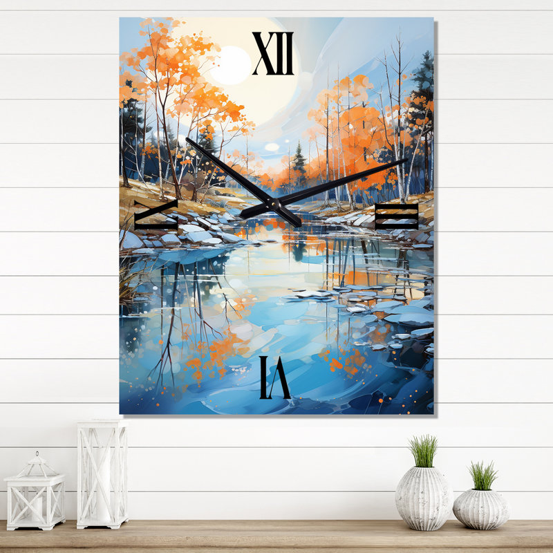 Horloge murale Beckerman - Lake River, Petit