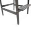 Tabourets de bar d'extérieur en bois d'acacia Adirondack, gris foncé