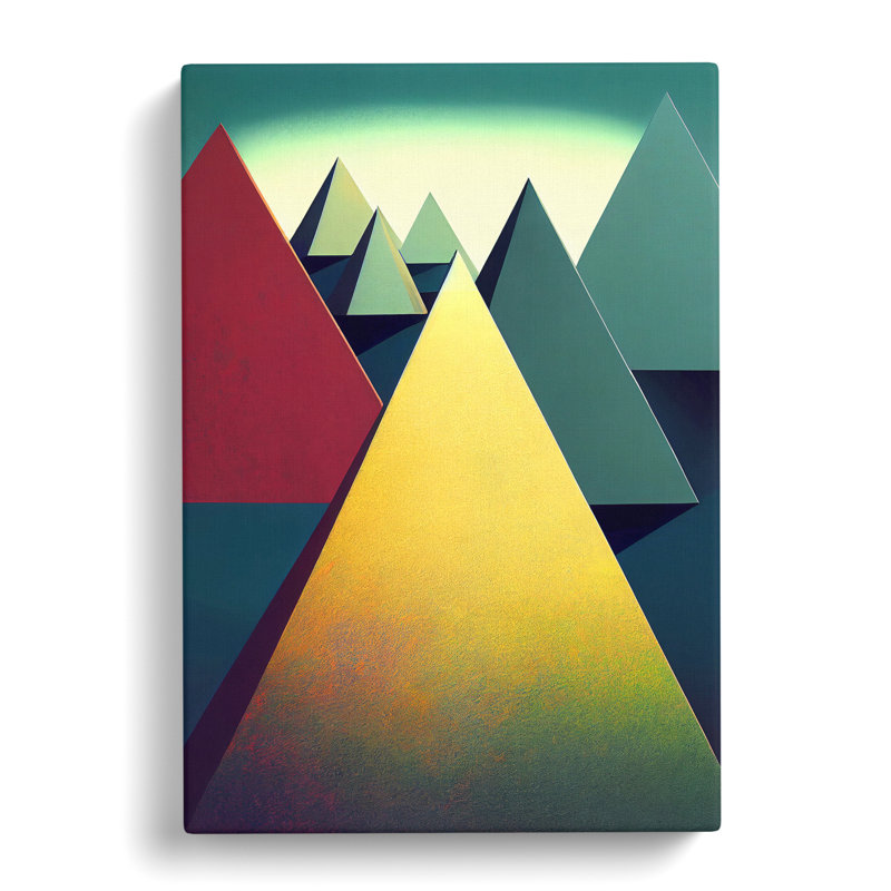 Andru Pyramids Abstract Vol.3 - Wrapped Canvas, 50cm H x 35cm W