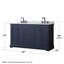 Ensemble de meuble-lavabo double 60 po Avery-41604576-97831836