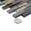 Tessera Subway Stonehenge 10-3/4" x 11-3/4" Glass Mosaic Tile