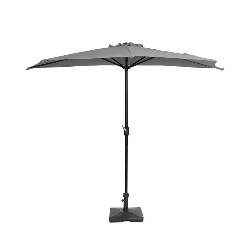 Parasol de marché 9 pi Nicholls, gris